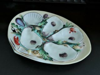 Antique Union Porcelain Oyster,  Shellfish Plate Greenpoint NY 3