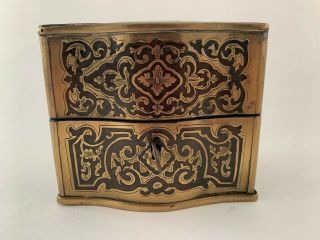 Antique 19th C.  Napoleon Iii Period French Boulle Scent Perfume Casket Box