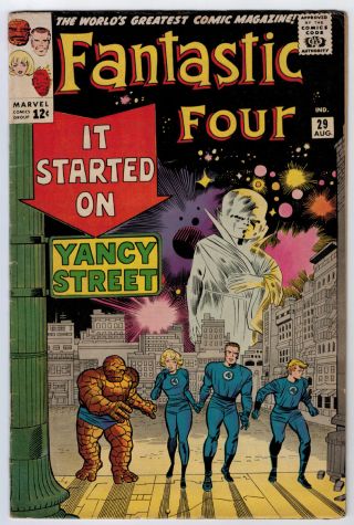 Fantastic Four 29 4.  0 Kirby Art Cr/ow Pages Silver Age