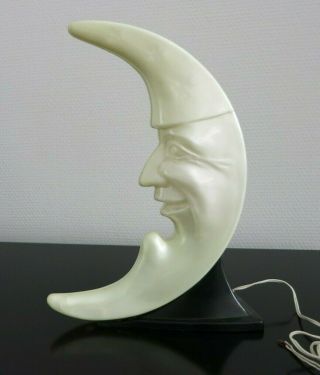 Rare Art Deco Lamp Man In The Moon_valvic Electronical Products London_