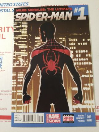 Miles Morales The Ultimate Spider - Man 1 Rare 2nd Print Htf