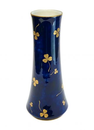 Manufacture Dore a Sevres Porcelain Cobalt Blue & Gilt Clover Vase,  1902 2