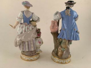 A MEISSEN PORCELAIN FIGURES OF GARDENERS,  Late 19th C. 2