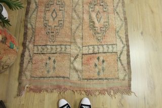 Vintage Moroccan Rug Hand Woven Boujaad / Berber Carpets - Teppich 6 ' 3  /3 ' 7 3