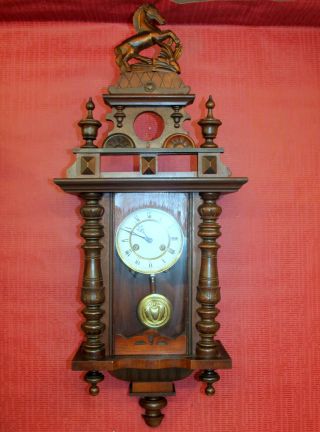 Antique Wall Clock Chime Clock Regulator 19th century JUNGHANS 2
