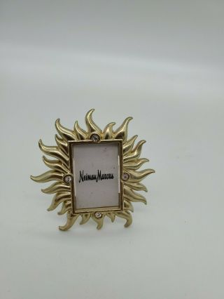 Neiman Marcus Jay Strongwater Mini Picture Frame Swarovski Jewels Clip Or Stand