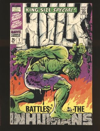 Incredible Hulk Special 1 - Steranko Cover G/vg Cond.