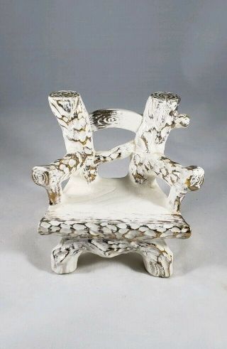 Vintage Porcelain Chair Figurine L&M 2