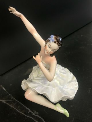 Vintage/antique German Porcelain Figurine " Ballerina " - Unterweissbach/rare