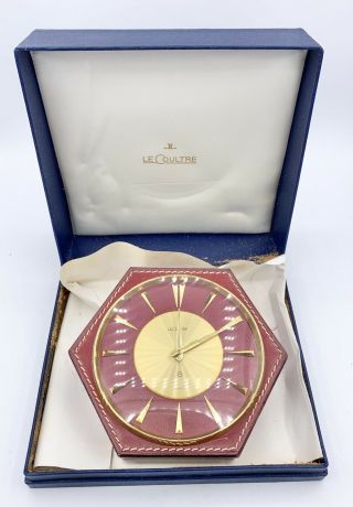 Funky Vintage Lecoultre 8 Day Swiss Made Clock