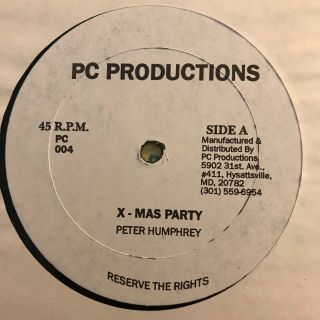 Peter Humphrey - X - Mas Party - Pc Productions Rare Reggae Vinyl 12 " Single -