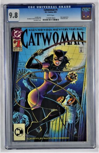 Catwoman 1 Embossed Cover Dc Comics 8/93 Cgc 9.  8