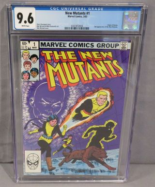 The Mutants 1 (2nd Appearance) White Pages Cgc 9.  6 Nm,  Marvel Comics 1983