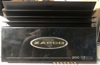 Old School Zapco Ag200 2 Channel Amplifier,  Rare,  Sq,  Usa,  Vintage