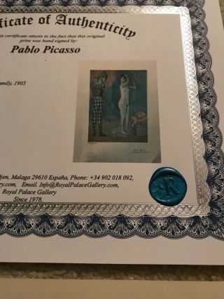 @pablo Picasso Antique Vintage 1954 Print Signed Numbered Arthouse@