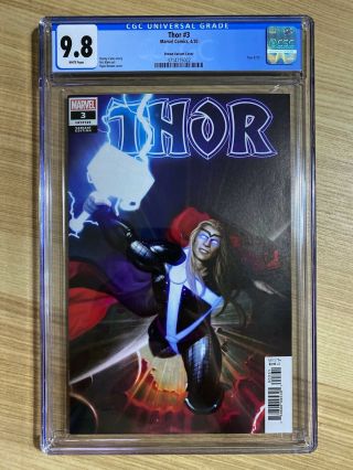 Thor 3 (2020 Marvel Comics) Ryan Brown Varaint Cgc 9.  8