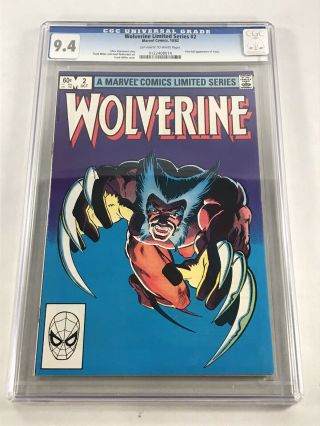 Wolverine 2 Limited Series (marvel 1982) Cgc 9.  4 Comics 1st App Yukio