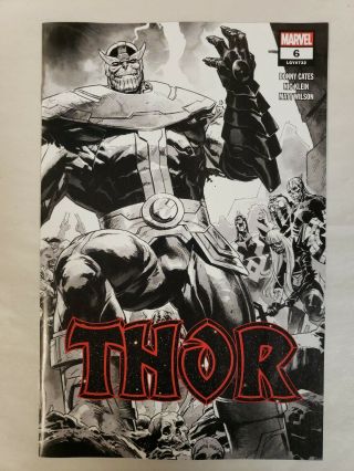 Thor 6 2020 Marvel Comics 1:50 2nd Printing Nic Klein Sketch Variant Cover Nm