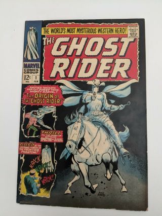 The Ghost Rider 1,  1967,  Origin And First Silver Age Appearance