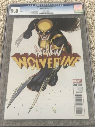 All Wolverine 1 - Lopez Variant Cover - 9.  8 Cgc - White Pages -