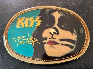 Peter Criss Vintage 1977 Pacifica Belt Buckle Kiss Rare