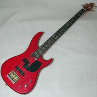 Bc Rich 4 String Bass Electric Guitar Vintage Red W/ Golden Hardware Pro