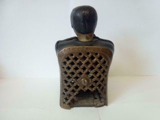 RARE VINTAGE 1873 CAST IRON TAMMANY MECHANICAL COIN BANK 3
