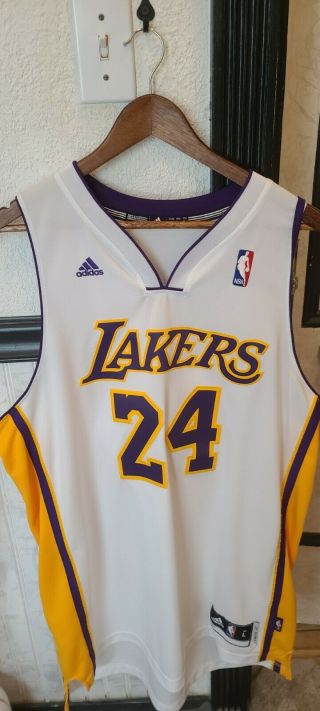 Vtg Nba Adidas Los Angeles Lakers Kobe Bryant Jersey 24 Men 