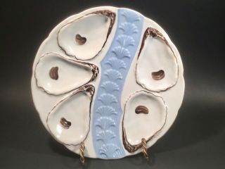 Antique German Porcelain Shells Oyster Plate C.  1800 