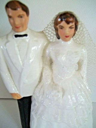 Vintage Bride Groom Cake Top 1950 