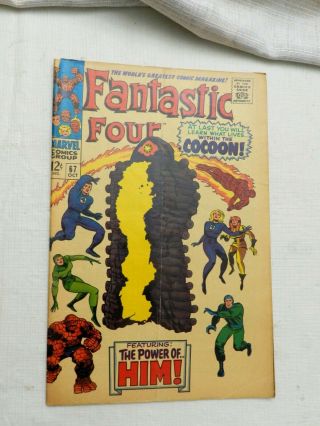 Fantastic Four,  Vol.  1,  67,  Oct 1967,  Marvel,  Gd/vg