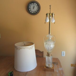 Rare Marbro Trophy Monumental 1950 ' s Murano Glass Table Lamp Archimede Seguso 2
