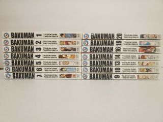 Bakuman Vol.  1 - 7,  9,  10,  13,  14,  16,  19,  20 Manga Book English Same Day