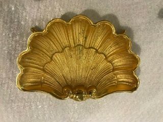Sherle Wagner 22k Gold Plated Soap Dish
