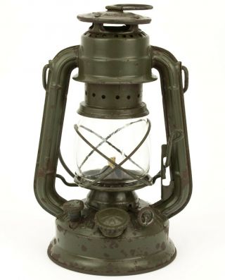 Rare Vintage Lantern Hasag 811 Tropic Orkan Kerosene Storm Lamp Wehrmacht Ww2