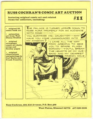 Russ Cochran Comic Art Catalogs 10 - 12 May 25,  1982 2
