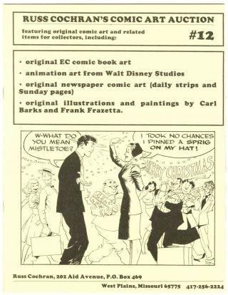 Russ Cochran Comic Art Catalogs 10 - 12 May 25,  1982 3
