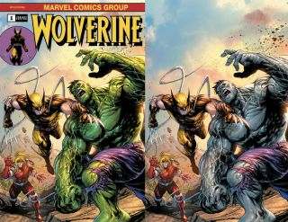 Wolverine 1 Marvel Tyler Kirkham Incredible Hulk 181 Homage Virgin Set Variant