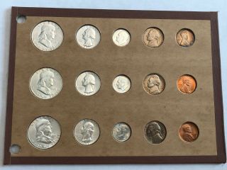 1951 Pds Uncirculated 15 - Pc U.  S.  Set In Vintage Wayte - Raymond Page.