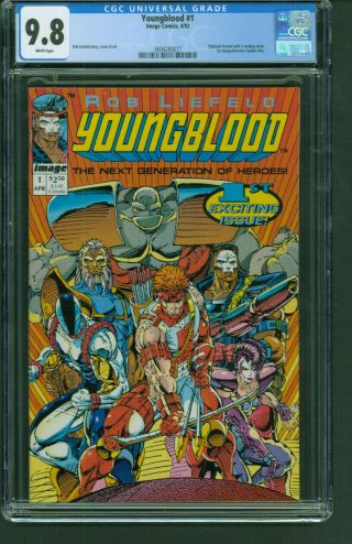 Youngblood 1 Cgc 9.  8 Nm/mt 1st Image / Extreme Studios Title