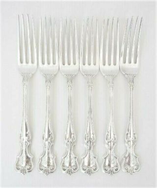 Set Of 6 Vintage Luncheon Forks By International,  Litchfield Pattern,  306 Grams