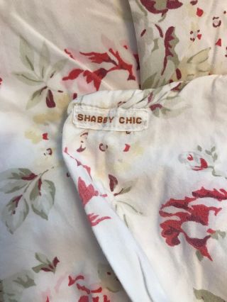VINTAGE Rachel Ashwell SHABBY CHIC HOME COUTURE Roses QUEEN DUVET 2