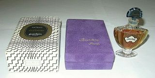Vintage Guerlain Shalimar Perfume Bottle & Boxes 1/3 Oz Open 3/4,  Full - 1960s