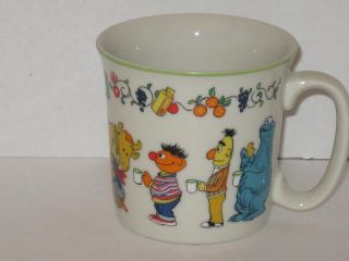 Gorham Fine China 1976 Ctw Sesame Street Muppets Cup Mug White Characters