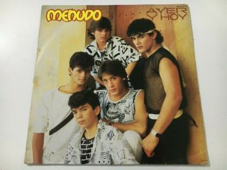 Menudo ‎– Ayer Y Hoy Lp Mexican Press 1985 Rca Victor Ricky Martin