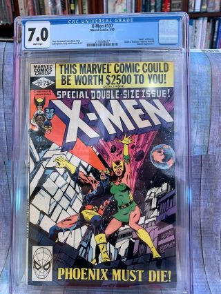The X - Men 137 (sep 1980,  Marvel) Death Of Phoenix Cgc 7.  0 2116584017
