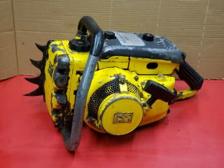 McCULLOCH 380 VINTAGE COLLECTOR CHAINSAW 87cc MUSCLE SAW TURNS BEAST 91WS3 2