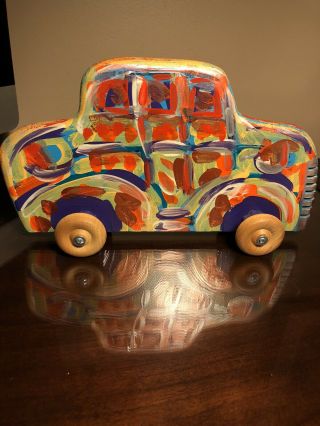 Frank Romero - 2016 Car - Oil Painted Sculpture,  Signed And Numbered