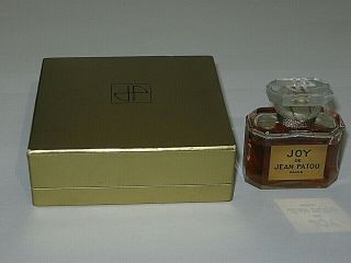 Vintage Jean Patou Joy Perfume Bottle & Box - 1/2 Oz - - 3/4 Full - 2 "