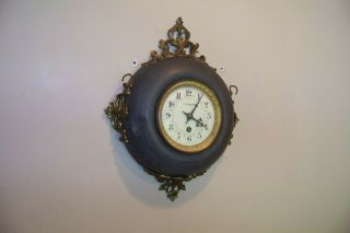 Antique Wall Clock French ? Old As Found
